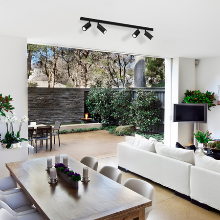 Milagro Lampa sufitowa HUDSON BLACK 4xGU10 MLP8797 CZARNY