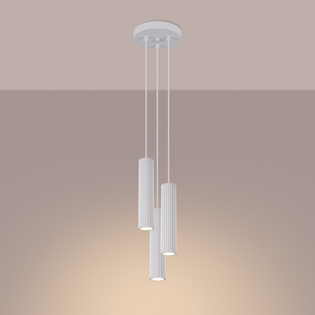 Sollux Lighting Lampa wisząca KARBON 3P biały SL.1538