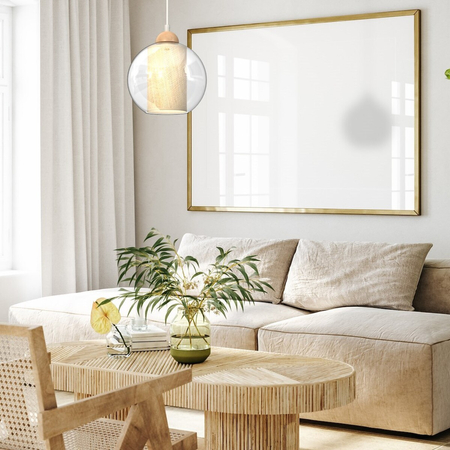 Milagro Lampa wisząca TELA 1xE27 fi20 MLP7955 BIAŁY