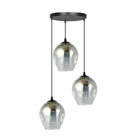 Lampa wisząca ISTAR 3 BL PREMIUM GRAFIT Emibig 680/3PREM czarny