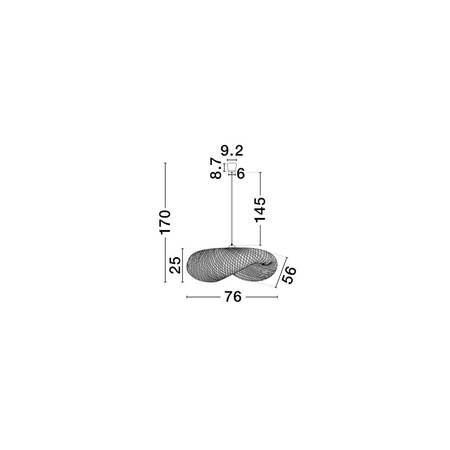 Lampa wisząca Luces Exclusivas NULVERO LE45366 naturalny