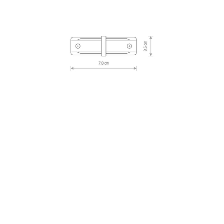 Łącznik szynowy PROFILE STRAIGHT CONNECTOR Nowodvorski 9454 biały