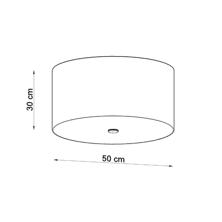Sollux Lighting Plafon OTTO 70 czarny SL.0794