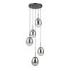 Lampa wisząca Italux PND-40825-5-BK Czarny mat