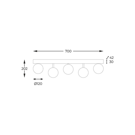 Lampa wisząca Zuma Line Ali 5643 biały/czarny