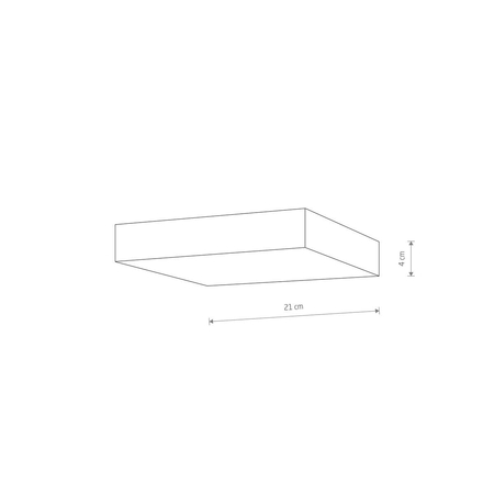 Plafon LID SQUARE LED 35W Nowodvorski 10422 biały