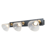 Kinkiet Italux Orella WL-34393-3-BK-HBR Czarny mat, złoty