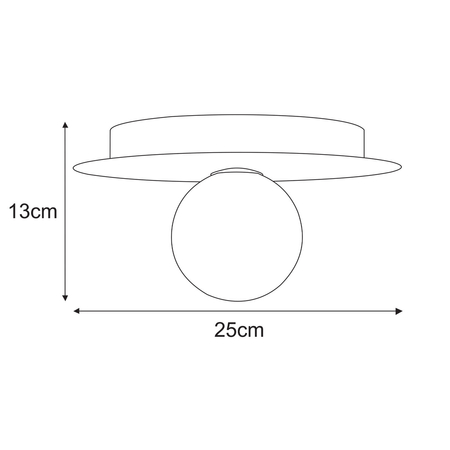 Lampa sufitowa Kaja ROBIN K-5453 miętowy, biały