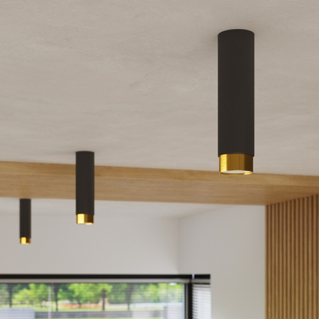 Sollux Lighting Plafon NERO 2 czarny/chrom SL.1065
