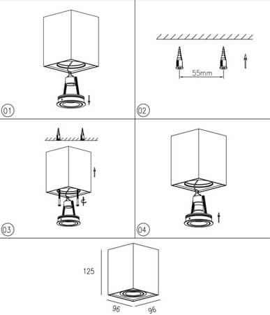 Spot Zuma Line Quadro SL1 89200-GD