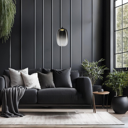 Milagro Lampa wisząca VASO 3 SMOKED 4W ML1403 CZARNY