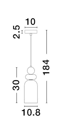 Lampa wisząca Luces Exclusivas BALAM - złoty LE43398