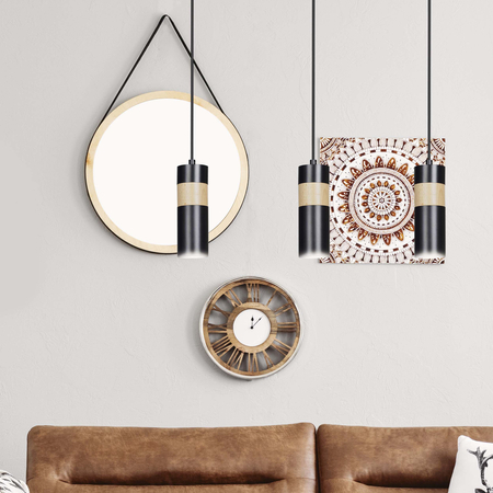 Lampa wisząca AKARI 3 BLACK Emibig 732/3 czarny