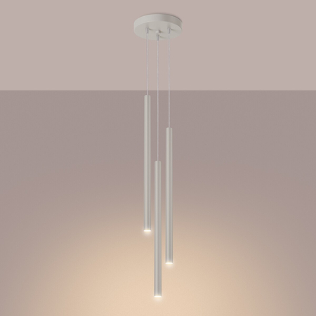 Sollux Lighting Lampa wisząca PASTELO 3P biała SL.0467