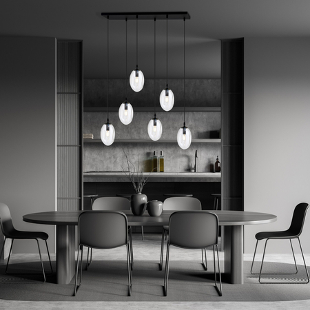Lampa wisząca ASTRAL 6 Emibig 1265/6 czarny