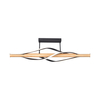 Lampa sufitowa Zuma Line C230857003 BAEZ LAMPA SUFITOWA CZARNA+DREWNO/BLACK+WOOD