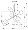Lampa wisząca Candellux 36-70722 Sax