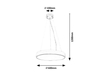 Lampa wisząca Rabalux Tesia 71042 srebrny