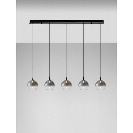 Lampa wisząca Luces Exclusivas LURVELA LE45131 szary i odcienie szarości, czarny