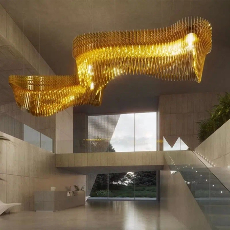 Lampa wisząca Slamp ARIA INFINITA 1 - GOLD ARISXXLGLD06T00A01EU złoty