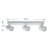 Spot Snow 3xGU10 LP-731/3W WH
