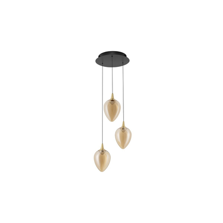 Lampa wisząca Luces Exclusivas VAZENDO LE45119 czarny, złoty i odcienie złota