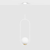 Lampa wisząca ARLENA Kaja K-5300 biały/złoty
