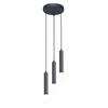 Lampa wisząca Italux Filano PND-33574-3-BK piaskowy czarny