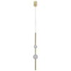 Lampa wisząca Vaku 1xLED złota LP-719/2P GD