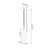 Sollux Lighting Lampa wisząca PABLO 3P biała SL.1013