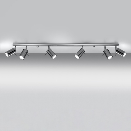 Sollux Lighting Plafon RING 6L czarny SL.0334