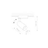Lampa szynowa PROFILE IRIS LED 20W Nowodvorski 9005 czarny