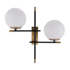 Kinkiet Italux Stelia WL-43660-2 Czarny mat, antyczny brąz