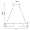 Lampa wisząca Tarja LED CCT złota LP-1810/1P GD