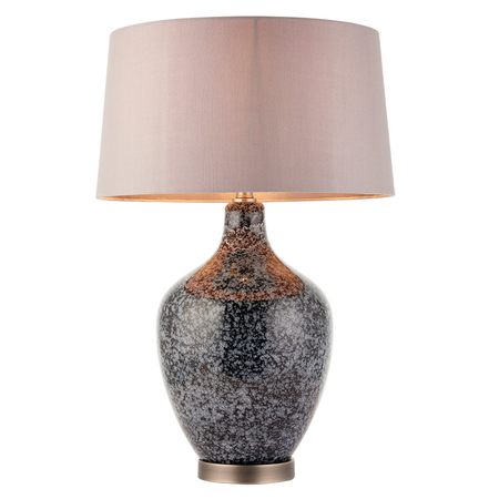 Lampa stołowa Endon Lighting Ilsa 79842 nikiel