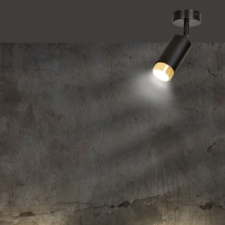 Lampa sufitowa HIRO 1 BL/GOLD Emibig 965/1 czarny/złoty