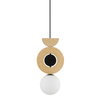 Lampa wisząca Nowodvorski DROPS WOOD B 11174 Naturalne drewno Biały