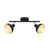 Spot Italux Savio SPL-27357-2-BK-GD Czarny mat, złoty