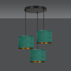 Lampa wisząca HILDE 3 BL PREMIUM GREEN Emibig 1051/3PREM zielony