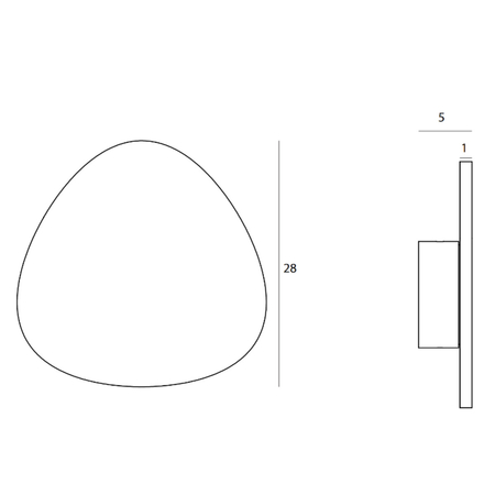 MAXLIGHT W0392 KINKIET MARBLES 10W CZARNY