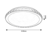 Lampa sufitowa Rabalux Cressida 2420 chrom