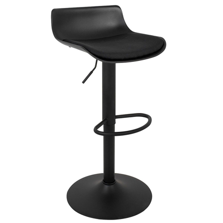 Krzesło barowe SNAP BAR TAP regulowane czarne