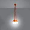 Sollux Lighting Lampa wisząca DIEGO 5 pomarańczowy SL.0586