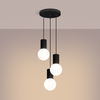 Sollux Lighting Lampa wisząca HALO 3P czarna SL.1715