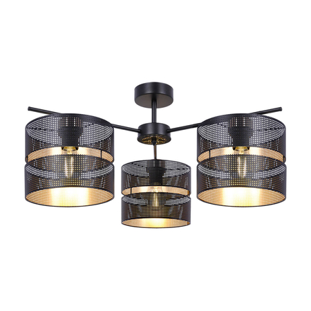 Lampa sufitowa Kaja MALAVI K-5502 czarny, złoty