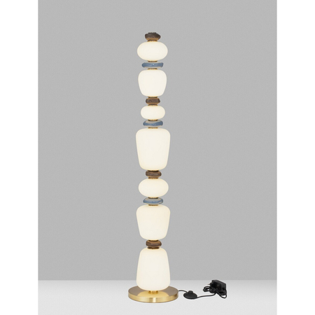 Lampa podłogowa Luces Exclusivas FELANZO LE45245 złoty i odcienie złota, niebieski