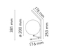 Lampa stołowa Flos F3171057 IC Srebrna