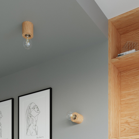 Sollux Lighting Lampa biurkowa SALGADO naturalne drewno SL.0674