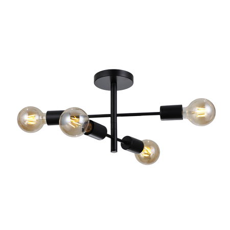 Lampa wisząca Italux Piansi PND-4025-4-BL Czarny mat