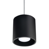 Sollux Lighting Lampa wisząca ORBIS 1 czarny SL.0051